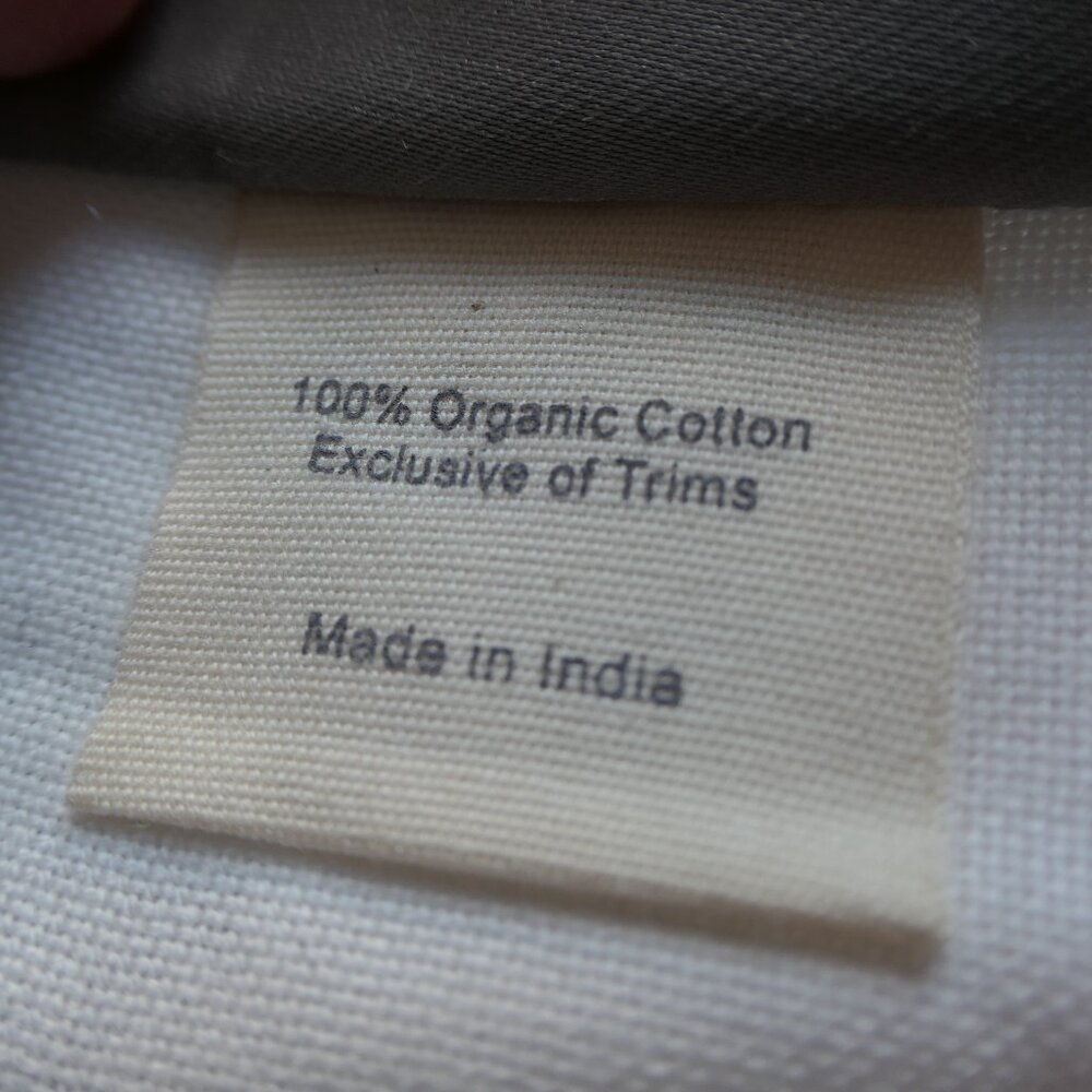 Coyuchi- White/ blue-organic cotton embroidered kitchen towel set of 2 -NWT - Picture 5 of 8